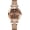 S-Coffee, variant on Top Brand Luxury Women's Watch Diamond Dial Elegant Watch for Women Leather Quartz Fashion Ladies Wristwatch Waterproof Analog Display Stainless Steel