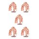 thumbnail image 3 of Wosthever Exquisito adorno de escritorio para árbol artesanal, símbolo de suerte, prosperidad y felicidad, piedras preciosas, riqueza, rojo Type2 NO2, 3 of 6