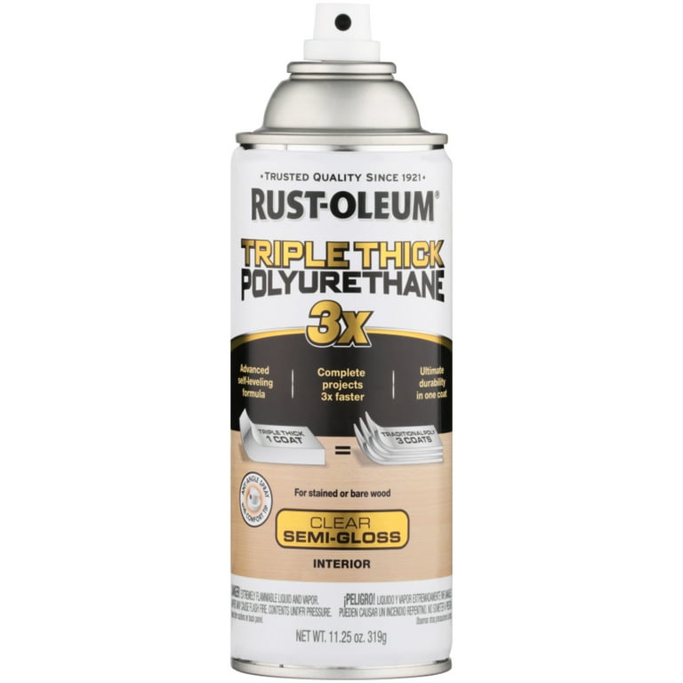 Rust Oleum Triple Thick Polyurethane Spray Walmart