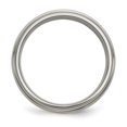 thumbnail image 2 of Titanium 14k Gold Inlay 8mm Ridged Edge Ring Man Wedding Precious Metal   For Dad Mens  For Him, 2 of 8