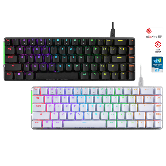 ASUS ROG Falchion Ace 65% RGB Compact Gaming Mechanical Keyboard, Lubed ROG NX B