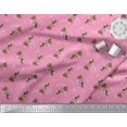 thumbnail image 2 of Soimoi Modal Satin Fabric Star,Knife & Circus Dog Cartoon Printed Craft Fabric by The Yard 42 Inch Wide, 2 of 3