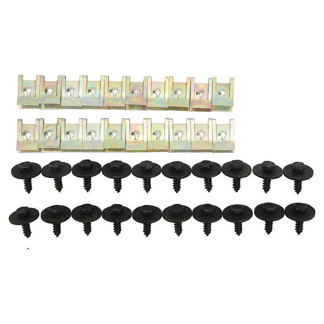 40 Pcs Engine Undertray Shield Panel Clips Under Gearbox Cover Panel Splash Guard Fasteners for BMW X1 Z1 MINI R50 R52 R53 R55 R56 R57 R60