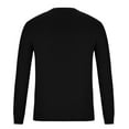 thumbnail image 5 of YLSDY Men's Crewneck Sweater Casual Soft Knitted Long Sleeve Pullover Sweater Slim Fit Classic Sweater with Ribbing Edge Black M, 5 of 6