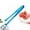 Blue, variant on Stainless Steel Food Clips for Kitchen Use - Long-Handled Ice Tongs and Eggshell Fragment Remover for Chefs and Home Cooks