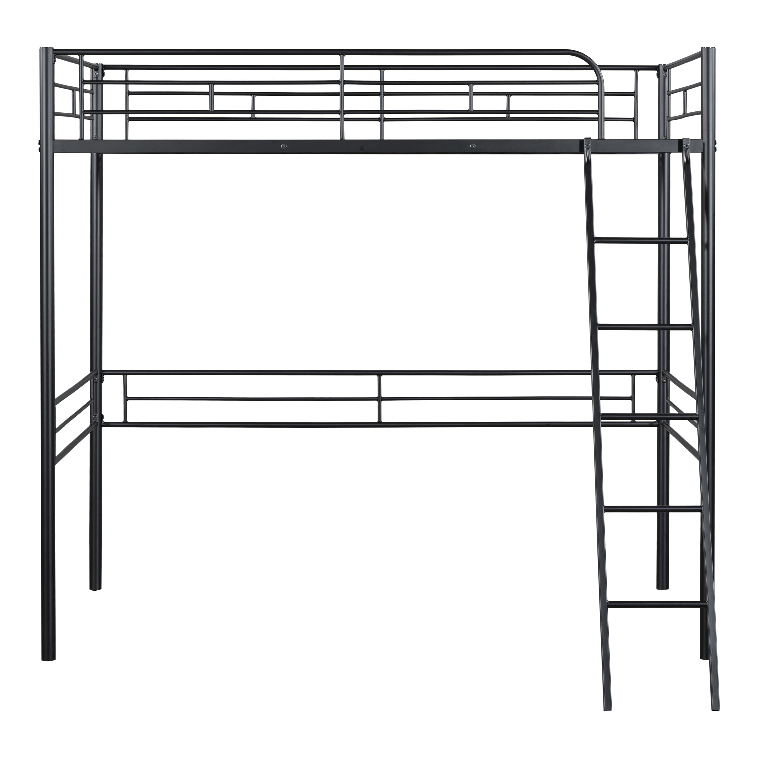Furniture of America Amelia Kids Twin Loft Bed, Black