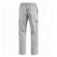 thumbnail image 6 of BVOFAR Cargo Pants for Men Big and Tall Lightweight Elastic Waisted Hiking Trousers Casual Workout Joggers Utility Work Trouser Gray XXXL, 6 of 6