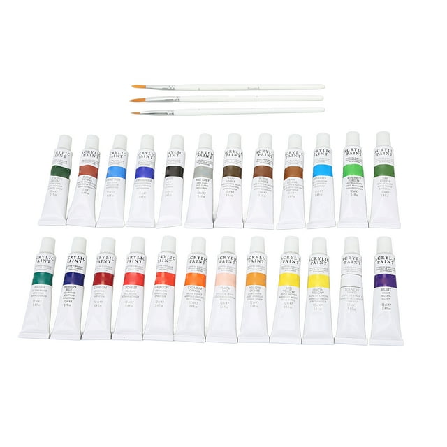 Acrylic Paint Pigment Quick Drying Acrylic Paint Set With Brush For Acrylic Painting ANGGREK Arte y Manualidades