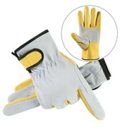 Ruibeauty Work gloves leather welding safety protection garden wear-resistant gloves