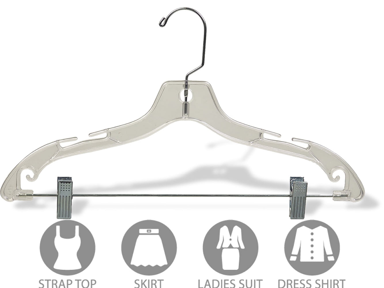 Heavyweight Clear Plastic Coat Hanger  Product & Reviews - Only Hangers –  Only Hangers Inc.