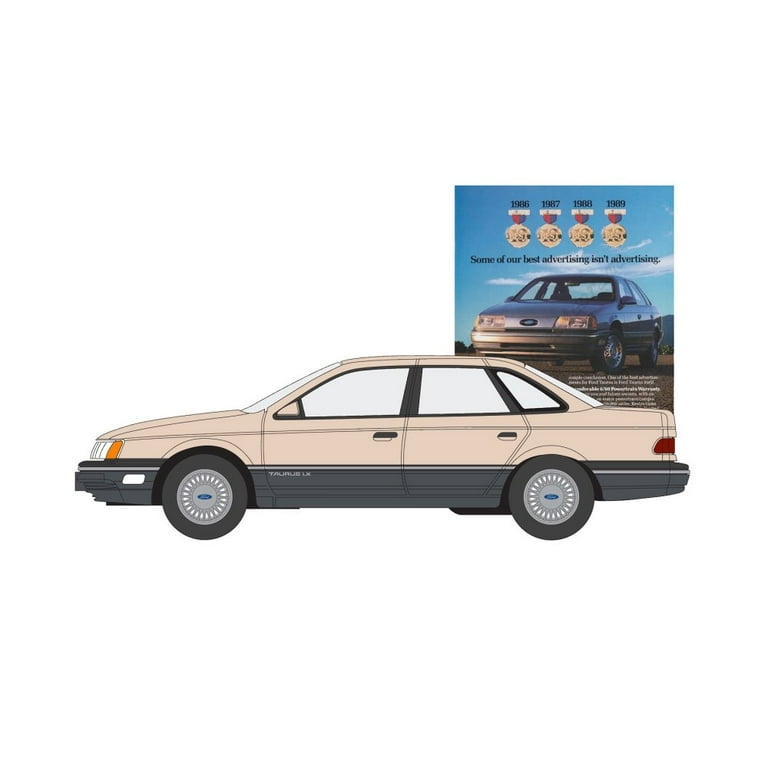 1989 Ford Taurus, Beige/Tan - Greenlight 39110E/48 - 1/64 Scale