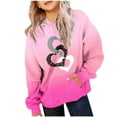 thumbnail image 2 of Chandail à Capuche pour Filles Automne Manches Longues avec Cordon de Serrage et Poches Mode Décontractée pour Femmes, 2 of 3