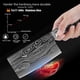 thumbnail image 4 of Cuchillo de cocina MYVIT cuchillo de carne Chino 7 pulgadas Acero inoxidable Damasco gris, 4 of 7