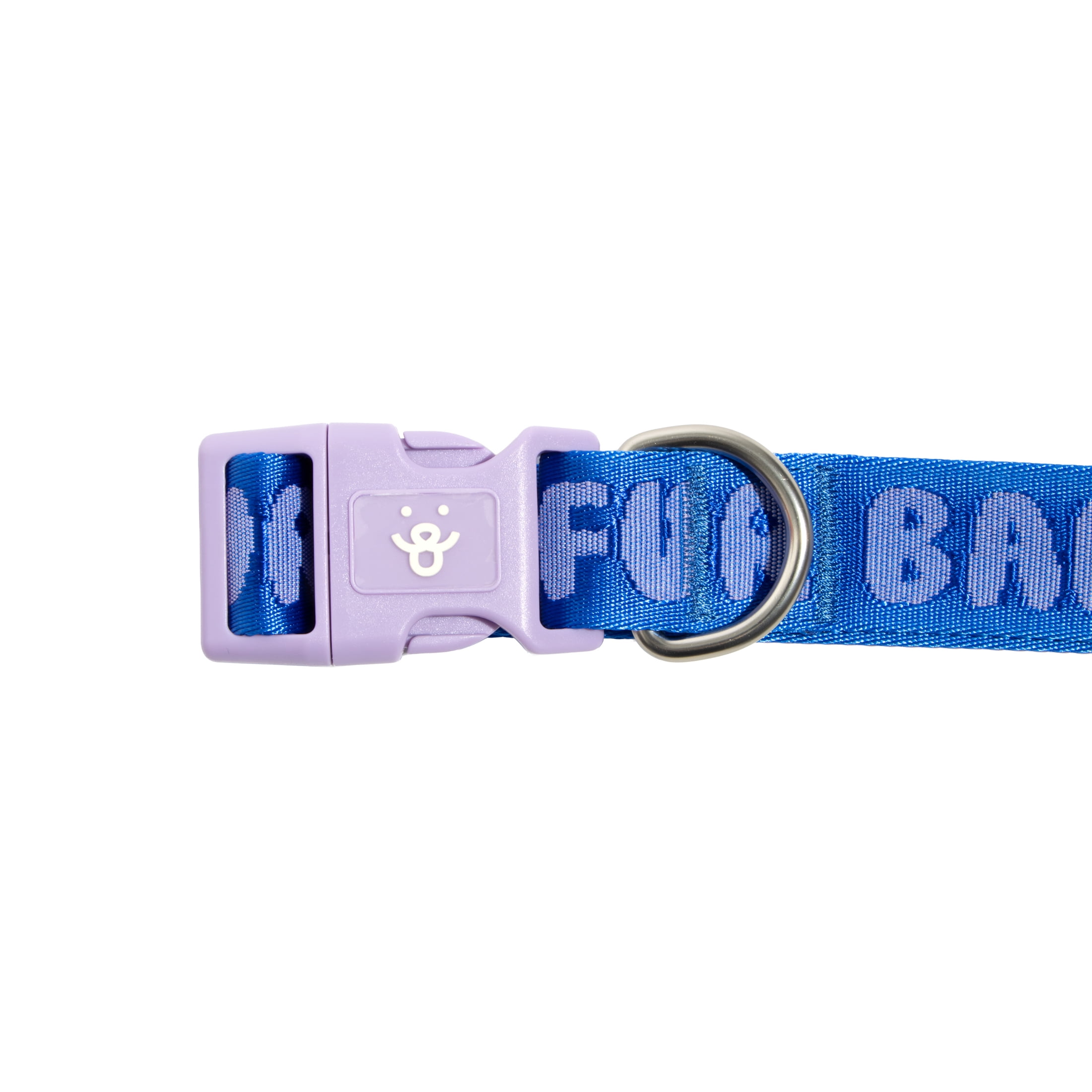 Oodles Fur Baby Polyester Fashion Dog Collar, Blue, XL