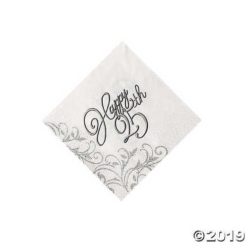 25th Anniversary Beverage Napkins