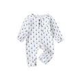 thumbnail image 1 of Kmbangi Combinaison de Noël pour Bébé à Carreaux/imprimé Col Rond Manches Longues, 1 of 8
