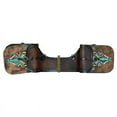 thumbnail image 4 of Leather Saddle Bag Brown Single Strap Bull Skull Painted Saddle Bag, 4 of 4