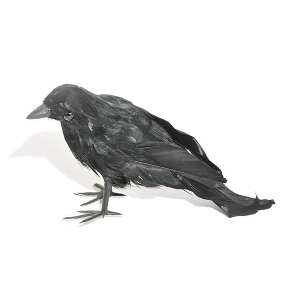 hirigin Crows Birds Props Decor Halloween Black Bird Artificial Crow