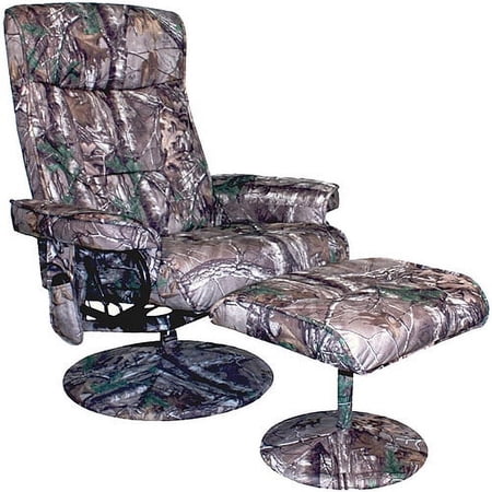 Relaxzen Leisure Recliner Chair with 8-Motor Massage & Heat, Black