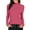22# Hot Pink, variant on Women's Mock Turtleneck Long Sleeve Shirt - Fall Winter Stretch Fitted Thermal Underwear 2025 Basic Tops，Wine XL