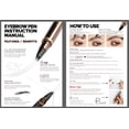 thumbnail image 2 of Lápiz para cejas Espoce, pack de 2, resistente al agua, microblading, tono claro, 2 of 9