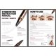 thumbnail image 2 of Lápiz para cejas Espoce, pack de 2, resistente al agua, microblading, tono claro, 2 of 9
