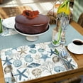 thumbnail image 3 of CounterArt "Blue Escape" 4-Pack Reversible Flexible Plastic Tabletop Place Mats, 3 of 8