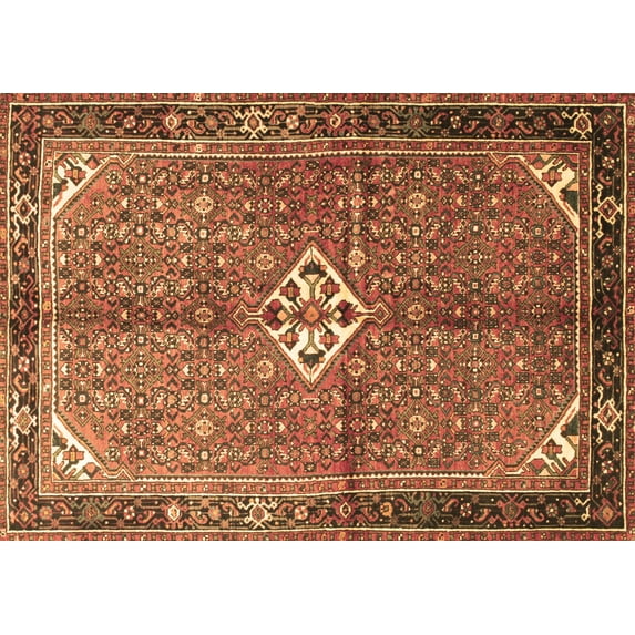 Ahgly Company Indoor Rectangle Persian Brown Traditional Area Rugs, 4' x 6'