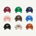 thumbnail image 4 of Gorras de béisbol de algodón para hombre y mujer, gorro con bordado sólido, protector solar, Snapback ajustable, estilo Hip Hop, M043, 4 of 4