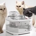 thumbnail image 4 of Wireless Pet Water Dispenser 4.5L, 5000 mAh Battery, 3 Water Modes, 4-Stage Filtration, 180° Sensor, Quiet Pump, White Plastic, 1 Unit, 4 of 6