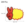 thumbnail image 2 of Uxcell 200pcs Retail Star Burst Signs 3.5"x2.8" para tienda, amarillo (Estilo 7), 2 of 6