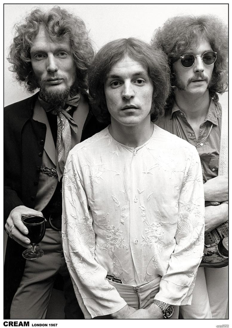 Cream Eric Clapton, Ginger Baker & Jack Bruce, London 1967 Poster