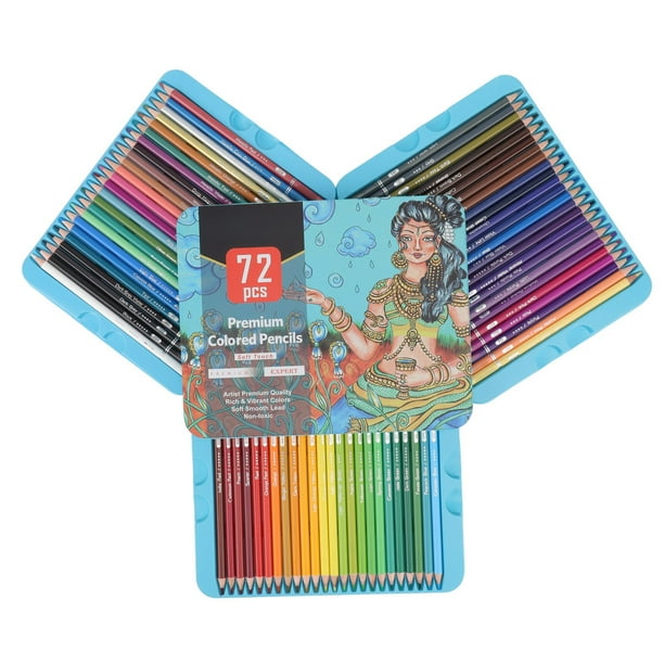 Crayon De Couleur Gras, Crayons De Couleur 72 Couleurs Mélange Facile Pour  Les Débutants Pour La Peinture 