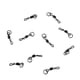 thumbnail image 1 of 10x Swivels Rig Tamaño 11 Aparejos de Pesca de Baja Matt Black, 1 of 6