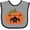 Heather and Black, variant on Inktastic Halloween Pumpkin Funny Bat Boys or Girls Baby Bib
