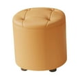 thumbnail image 3 of simhoa Petit Pouf Rond Repose-Pieds Tabouret Stable pour Chambre de Bébé Entrée Chambre Orange, 3 of 8