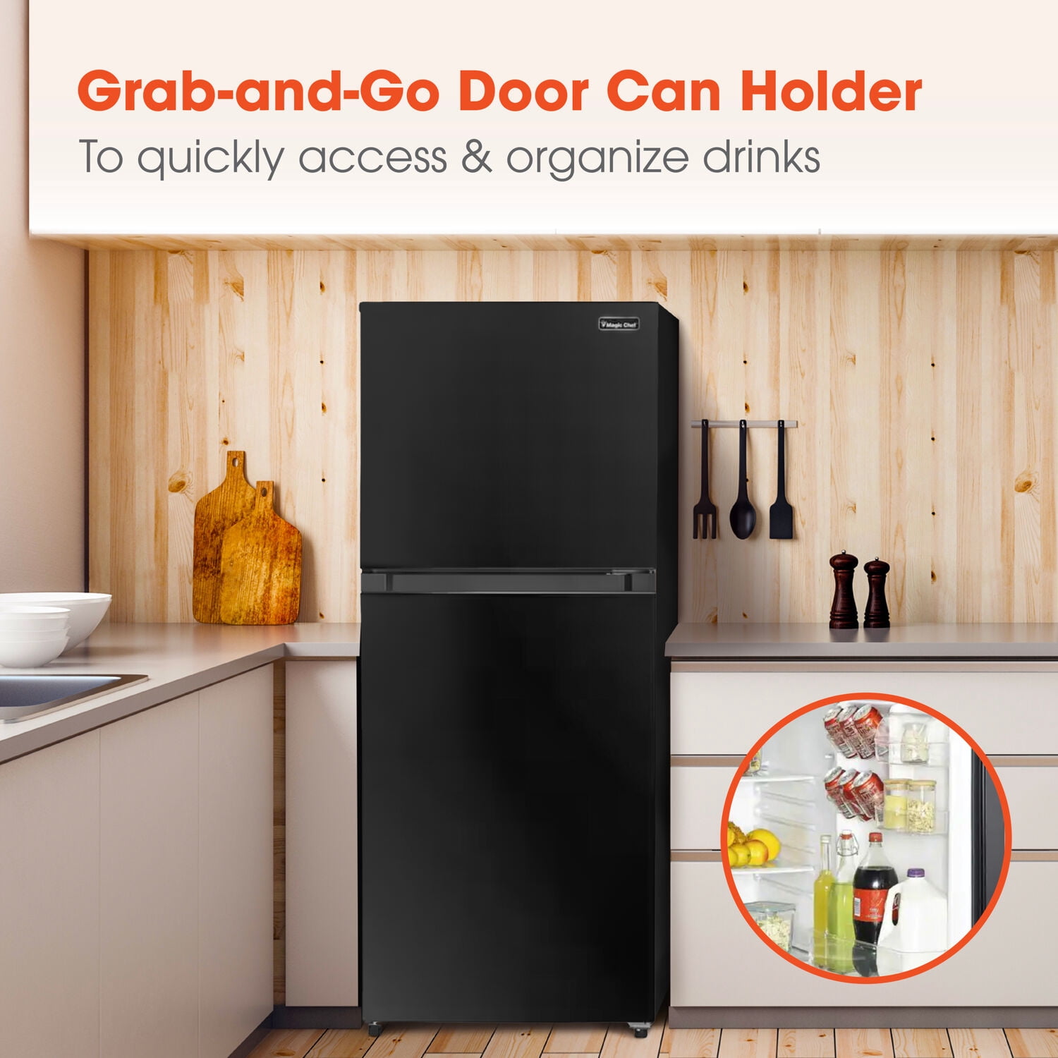 Magic Chef New 10.1-cu. ft. Compact Refrigerator in Black