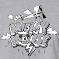thumbnail image 3 of Disney - Mickey Mouse - Retro Style Black & White Cartoon - Juniors Cropped Cotton Blend T-Shirt, 3 of 5
