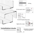 thumbnail image 6 of Acrylic Floating Shelves Wall Mounted Clear Acrylic Shelves Hanging Storage Toys Books  for Bedroom Living Room 12" 6 Pcs, 6 of 7