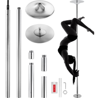 ZENSTYLE 45mm Dancing Pole Kit, Removable Spining Static Dance
