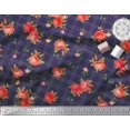 thumbnail image 2 of Soimoi Rayon Fabric Check,Leaves & Rose Flower Print Sewing Fabric Yard 56 Inch Wide, 2 of 3
