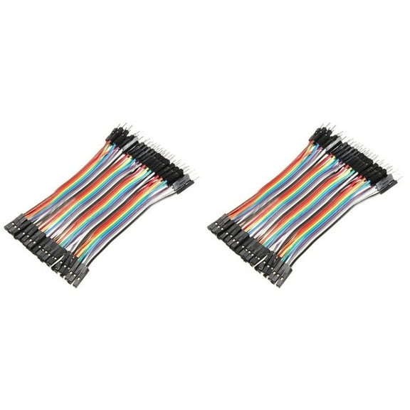 Breadboard Wire Cable Jumper Wires Solder Connecting Cables Male to Female 80 Pcs
