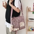 thumbnail image 5 of CAIXIA Crossbody Bags For Women Travel Womens Large Capacity Canvas Crossbody Backpack Messenger Bag, Versatile College Student Shoulder Tote Purse, 5 of 5