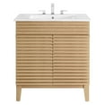thumbnail image 4 of Modway Render 30" Bathroom Vanity Cabinet in Oak White, 4 of 9
