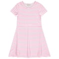 thumbnail image 4 of Btween Girls Dresses 3 Pack Short Sleeve Skater, Tiered & Ruffle Sleeve Dresses, Soft Brushed ITY Fabric, 4 of 5