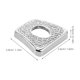 thumbnail image 2 of IDEANATEGRATE Tapas Protectores De Cerradura Interiores Con Brillo Para Auto En Plata, 2 of 8