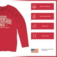 thumbnail image 6 of Proud Veteran Women's Long Sleeve T-shirt Veteran's Day Military Honor US Flag Army Air Force RED Friday American Patriot, 6 of 7