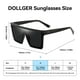 thumbnail image 5 of Gafas de Sol Cuadradas Oversize Dollger para Mujeres y Hombres Negro/Rosa, 5 of 5