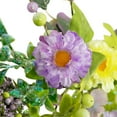 thumbnail image 5 of Northlight Daisy and Mixed Foliage Floral Spring Garland - 5' - Purple, 5 of 6