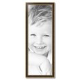 thumbnail image 2 of ArtToFrames 14" x 40" Black Panel With Gold Lip Picture Frame, 14x40 inch Multi Wood Poster Frame (WOM-5092), 2 of 7